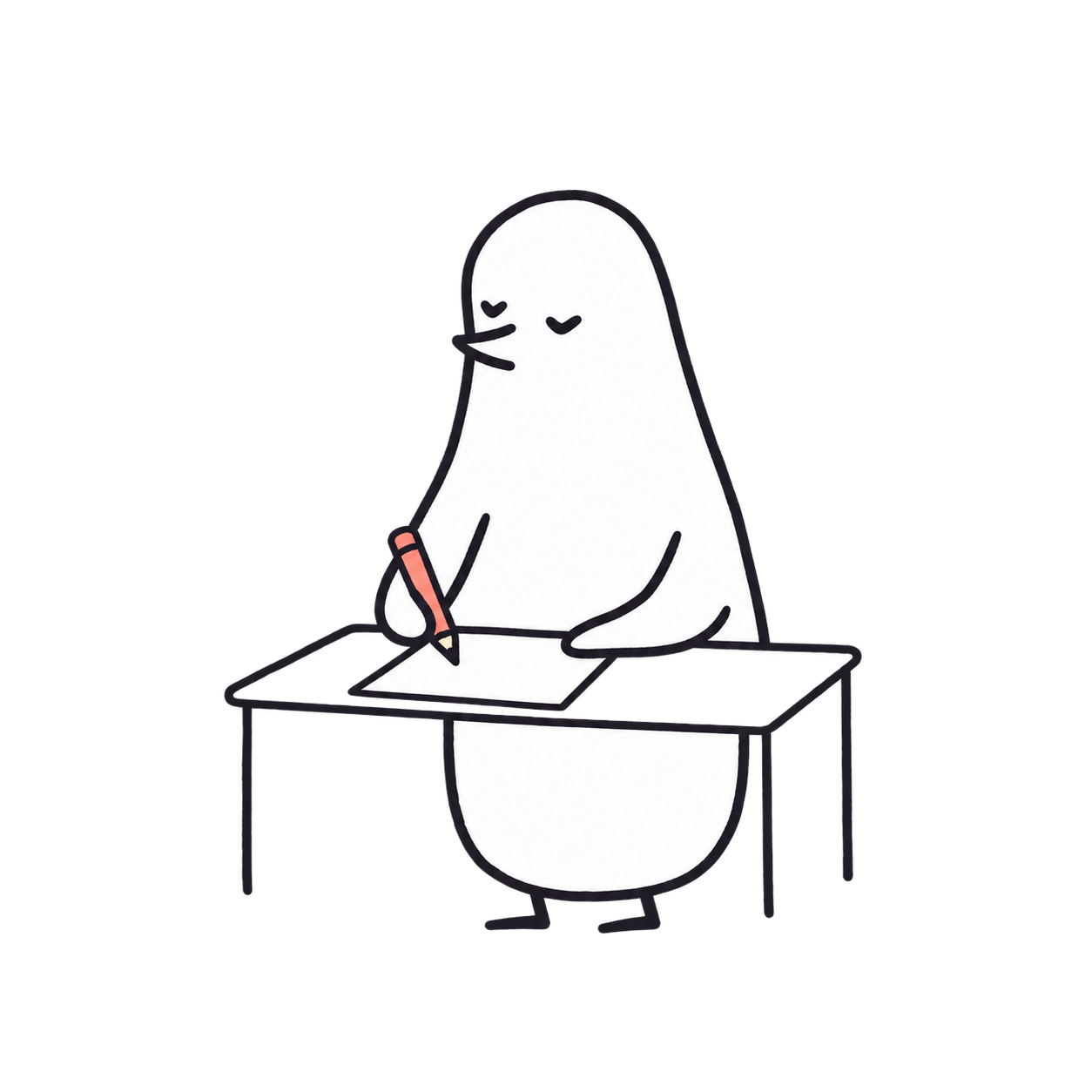 ワークブックに書き込むパーチペンギン