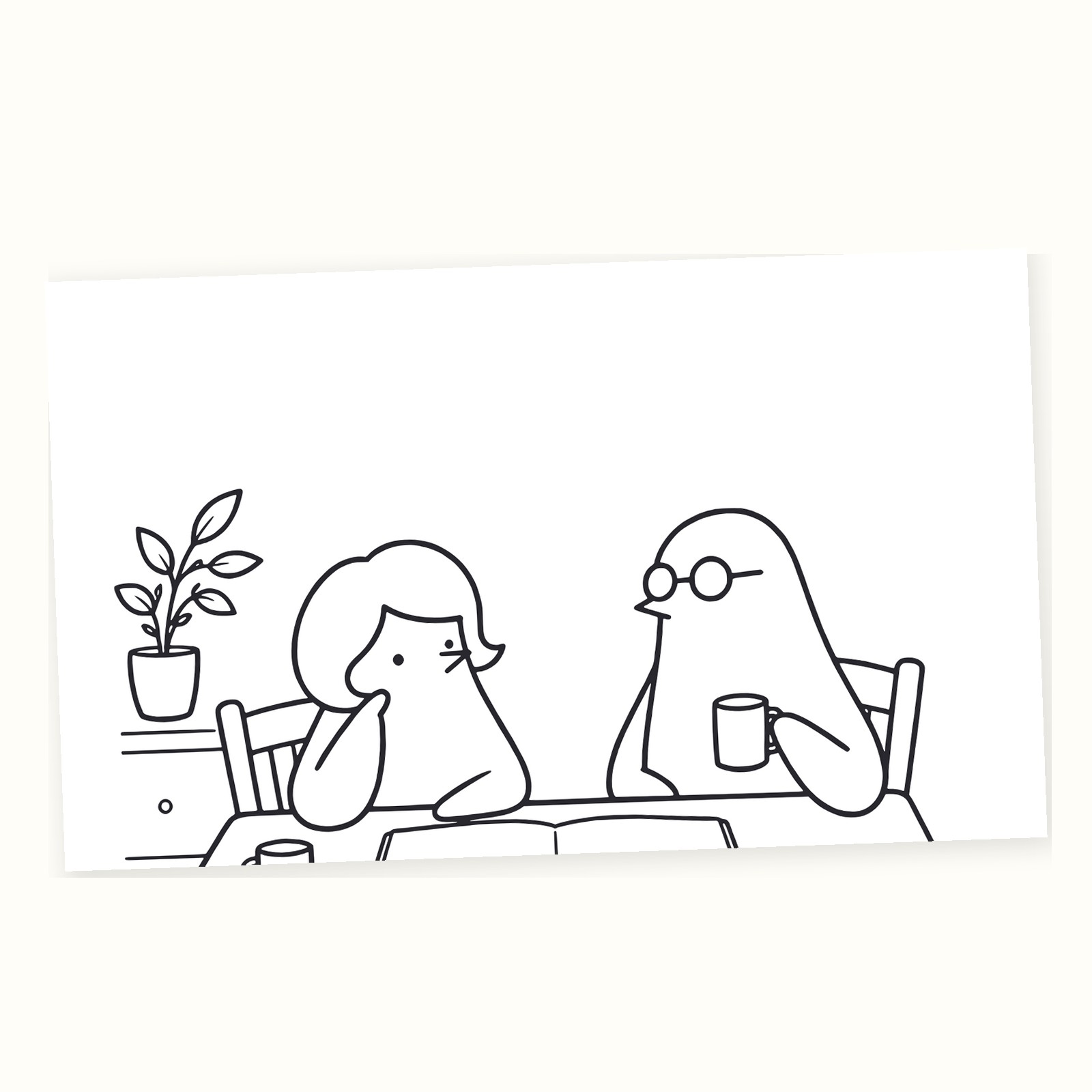 絵のページの一部を大きくしたもの。白い面に、好きな色を塗れます(実際のページ)。